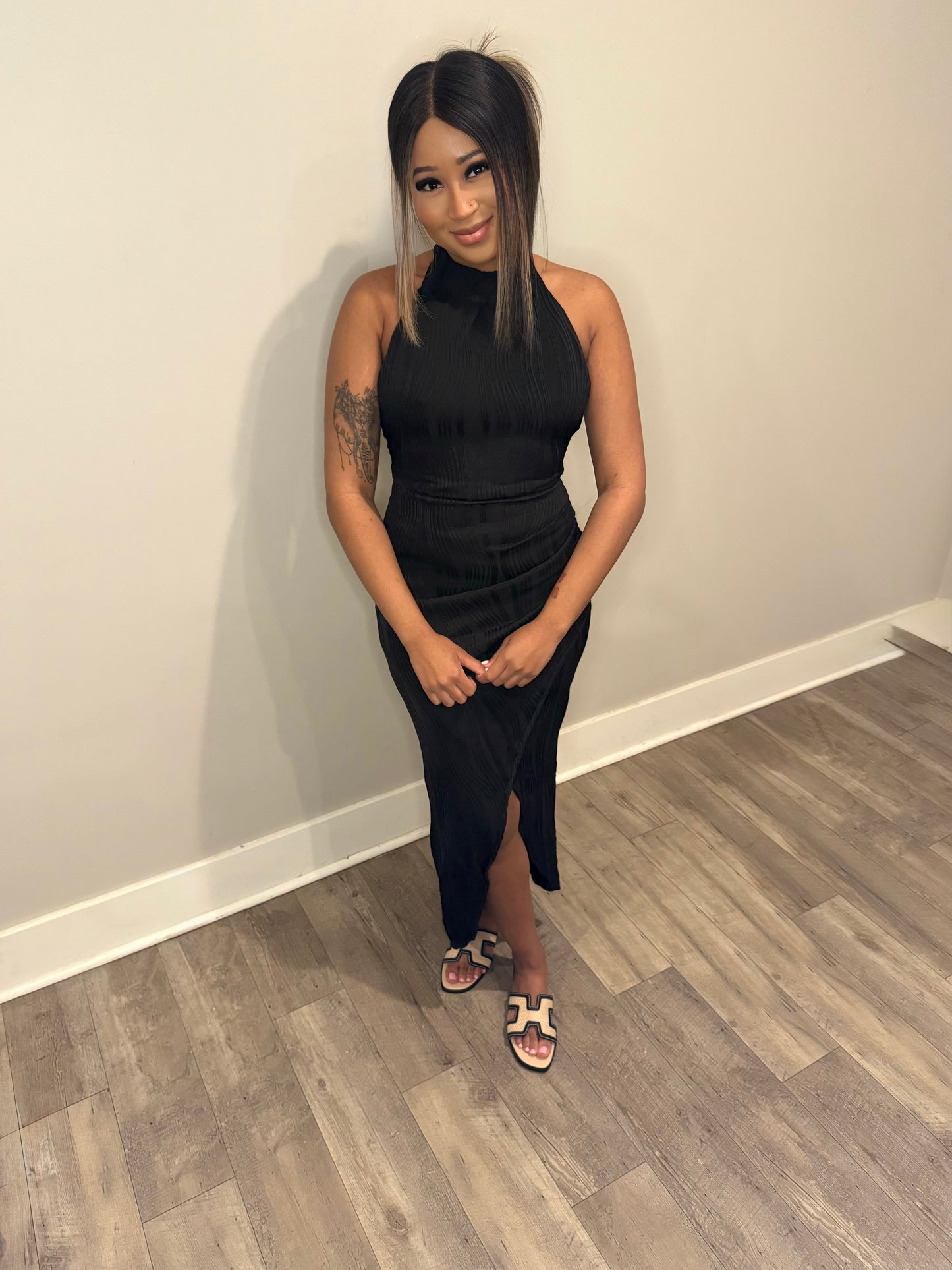 Black Halter Dress