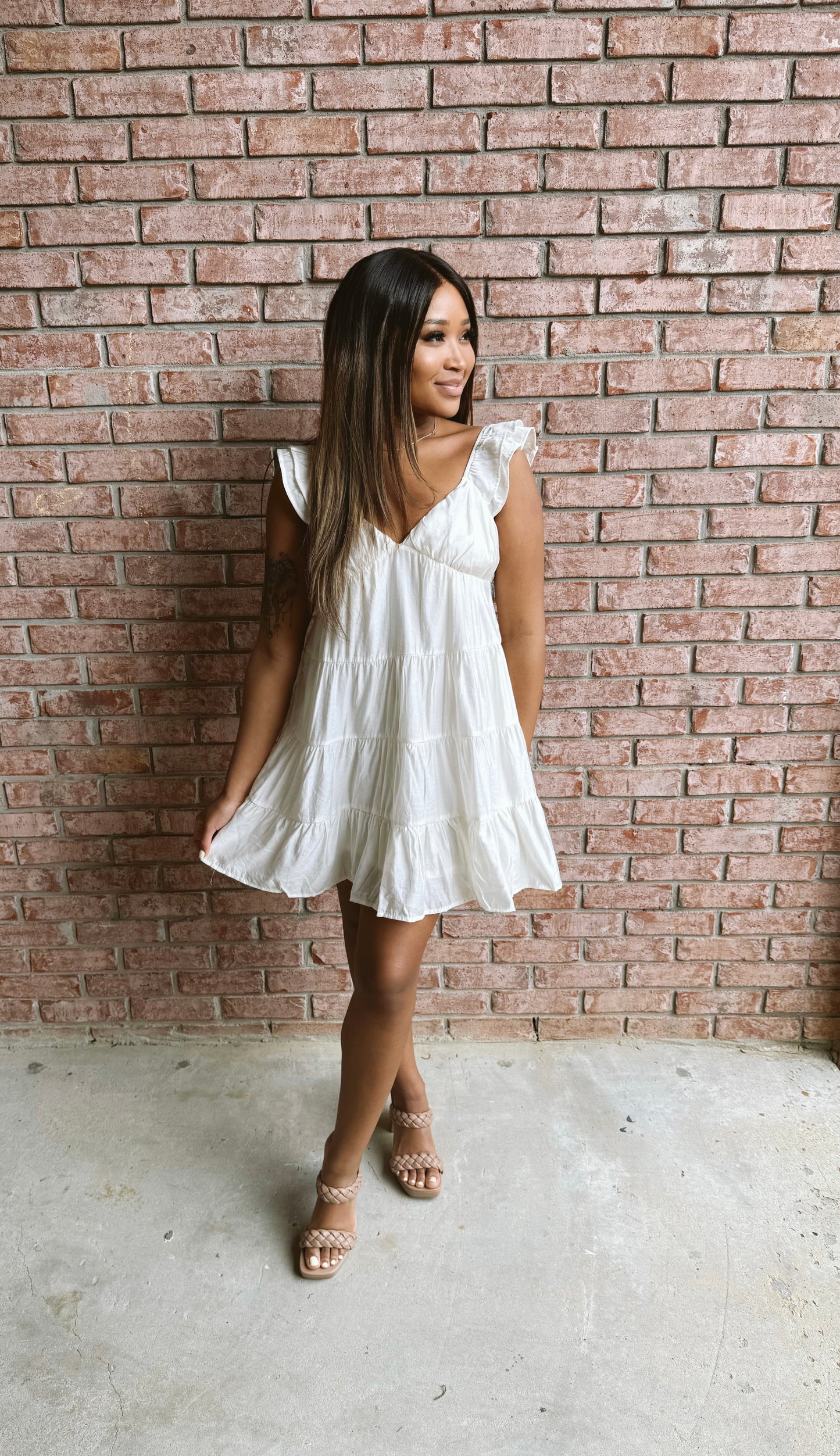 Baby doll mini dress