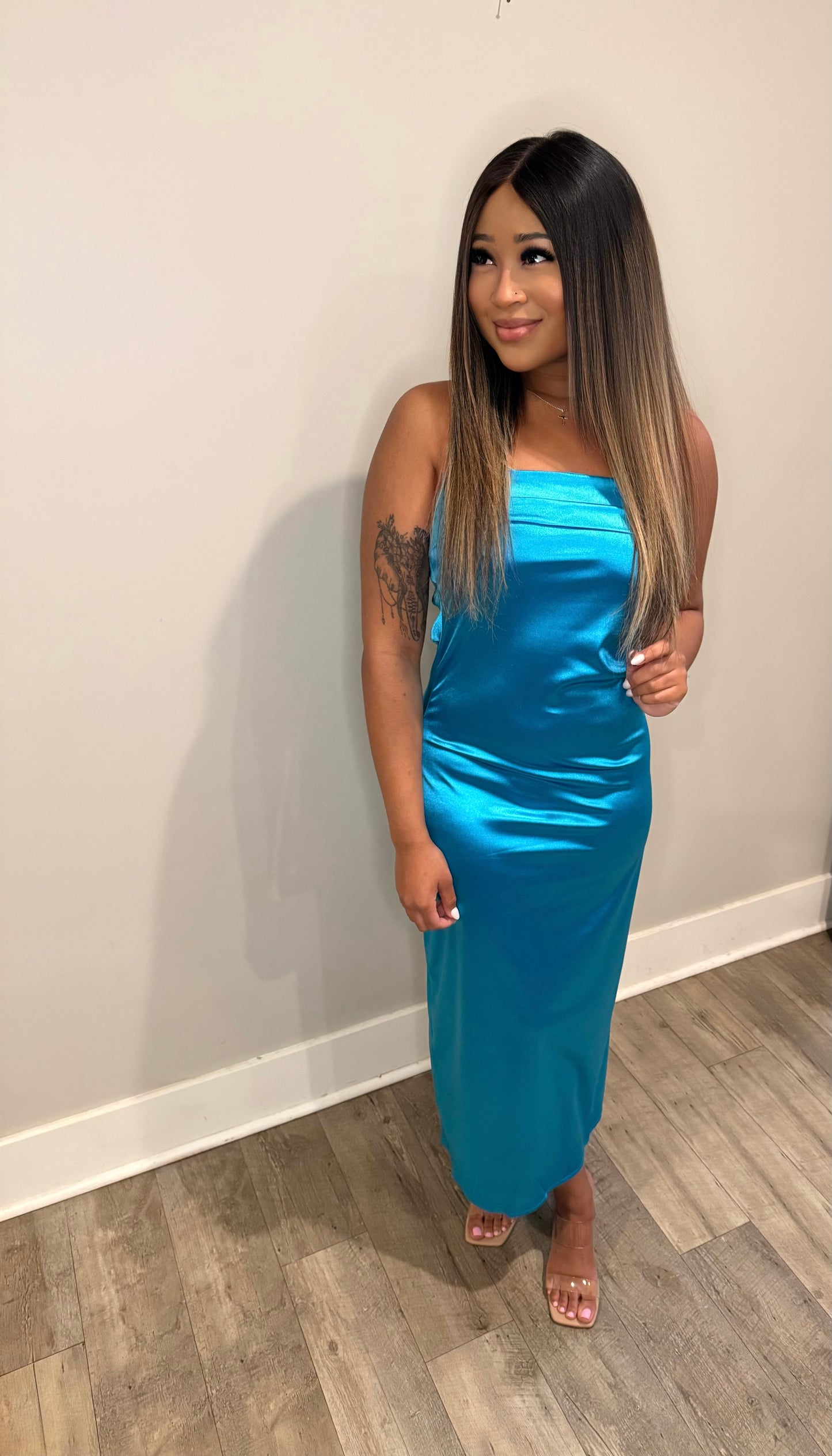 Blue Event Dress